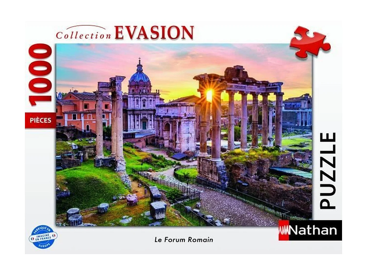 Nathan Puzzle 1000 Teile - Le Forum Romain Evasion Kollektion für Erwachsene
