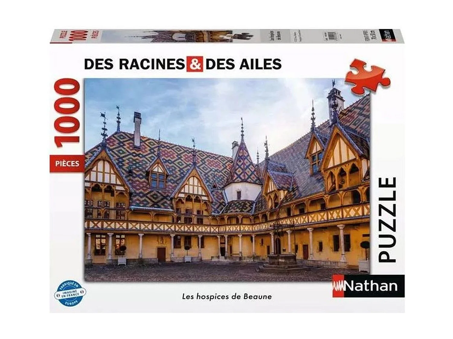 Nathan 1000 Teile Puzzle Les Hospices de Beaune Architekturfotografie Erwachsenen-Puzzle