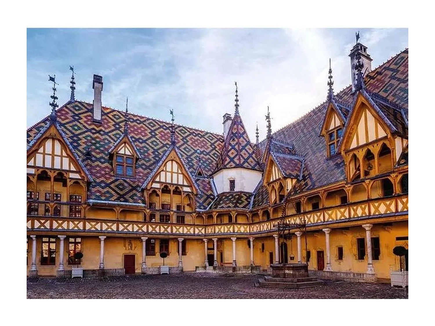 Nathan 1000 Teile Puzzle Les Hospices de Beaune Architekturfotografie Erwachsenen-Puzzle
