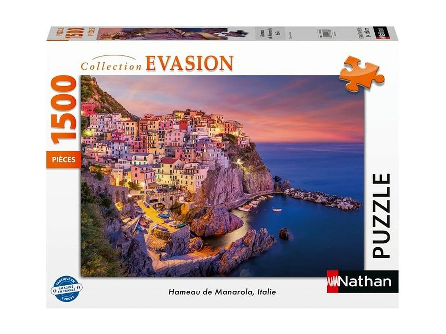 Nathan 1500 Teile Erwachsenenpuzzle - Manarola Hamlet, Italien Landschaftskollektion