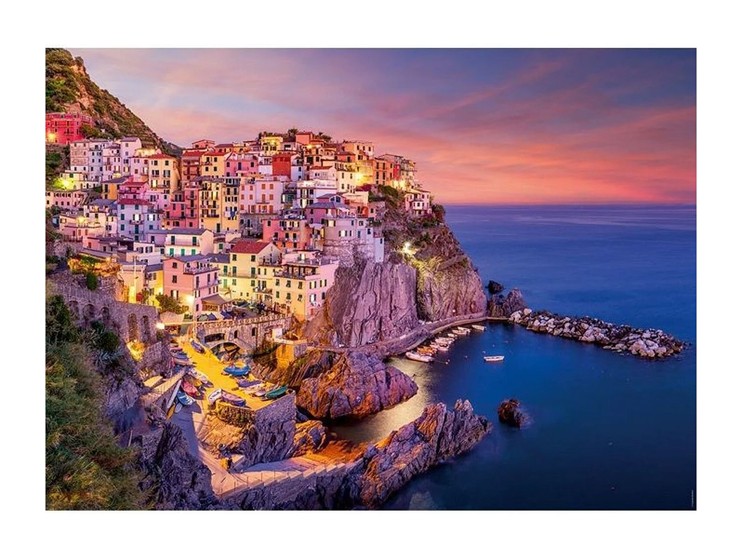 Nathan 1500 Teile Erwachsenenpuzzle - Manarola Hamlet, Italien Landschaftskollektion