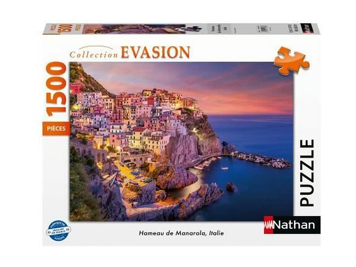 Nathan 1500 Teile Erwachsenenpuzzle - Manarola Hamlet, Italien Landschaftskollektion