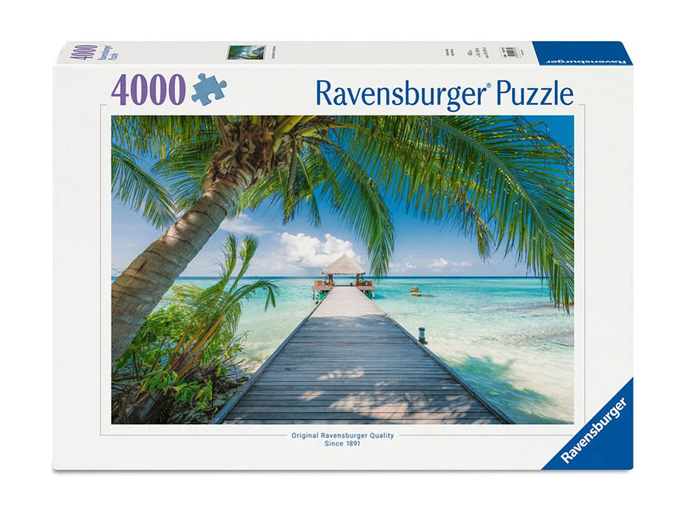 Ravensburger Puzzle 4000 Teile "Maldives Dream Beach" Landschaftsfoto-Puzzle - Hochwertig, umweltfreundlich, 138 x 92 cm