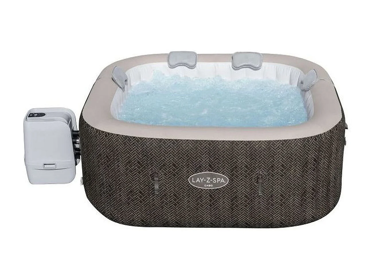 BESTWAY Lay-Z-Spa Cabo 6 Smart HydroJet - Spa gonflable carré 180x180x71 cm