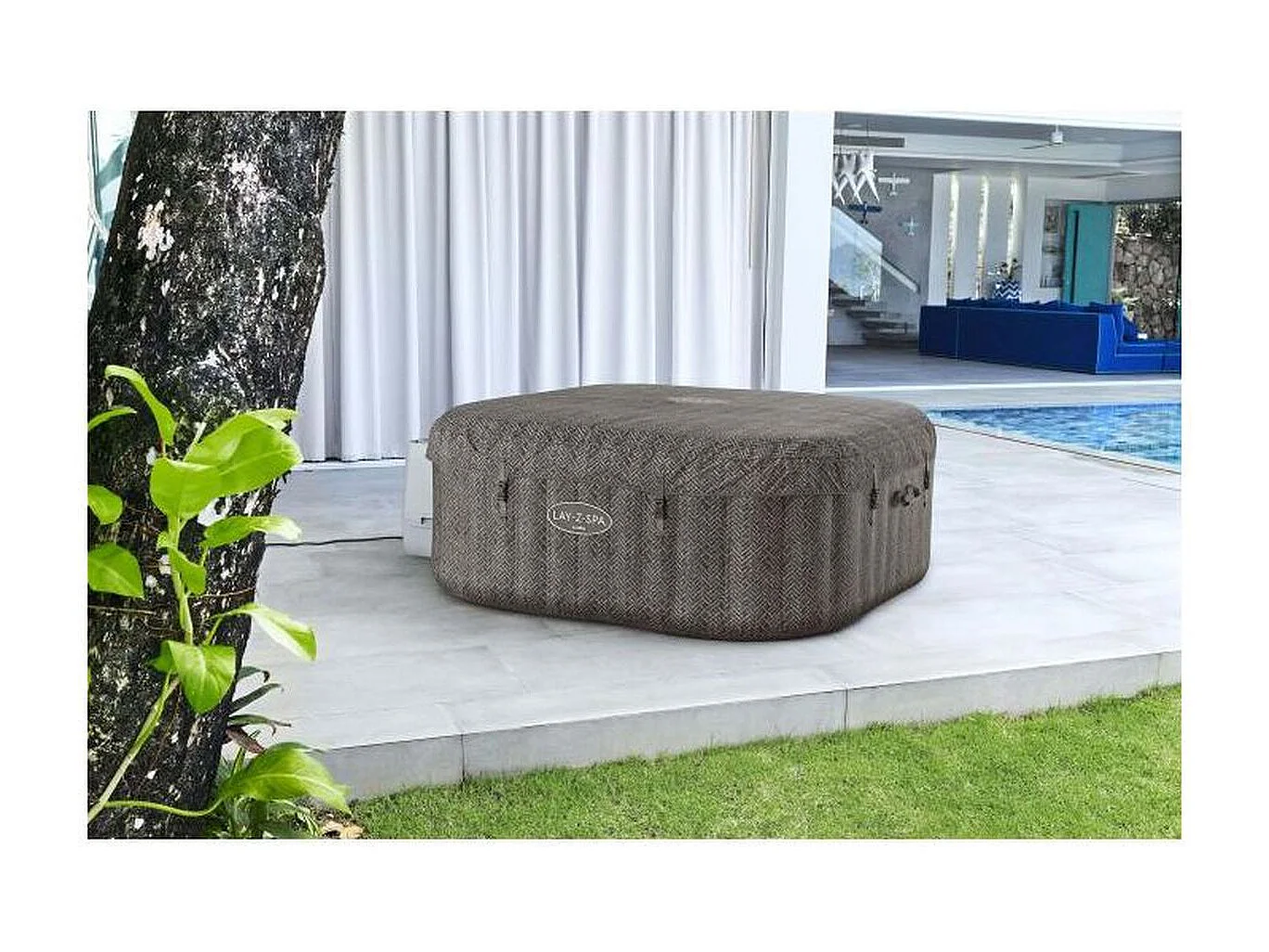 BESTWAY Lay-Z-Spa Cabo 6 Smart HydroJet - Spa gonflable carré 180x180x71 cm
