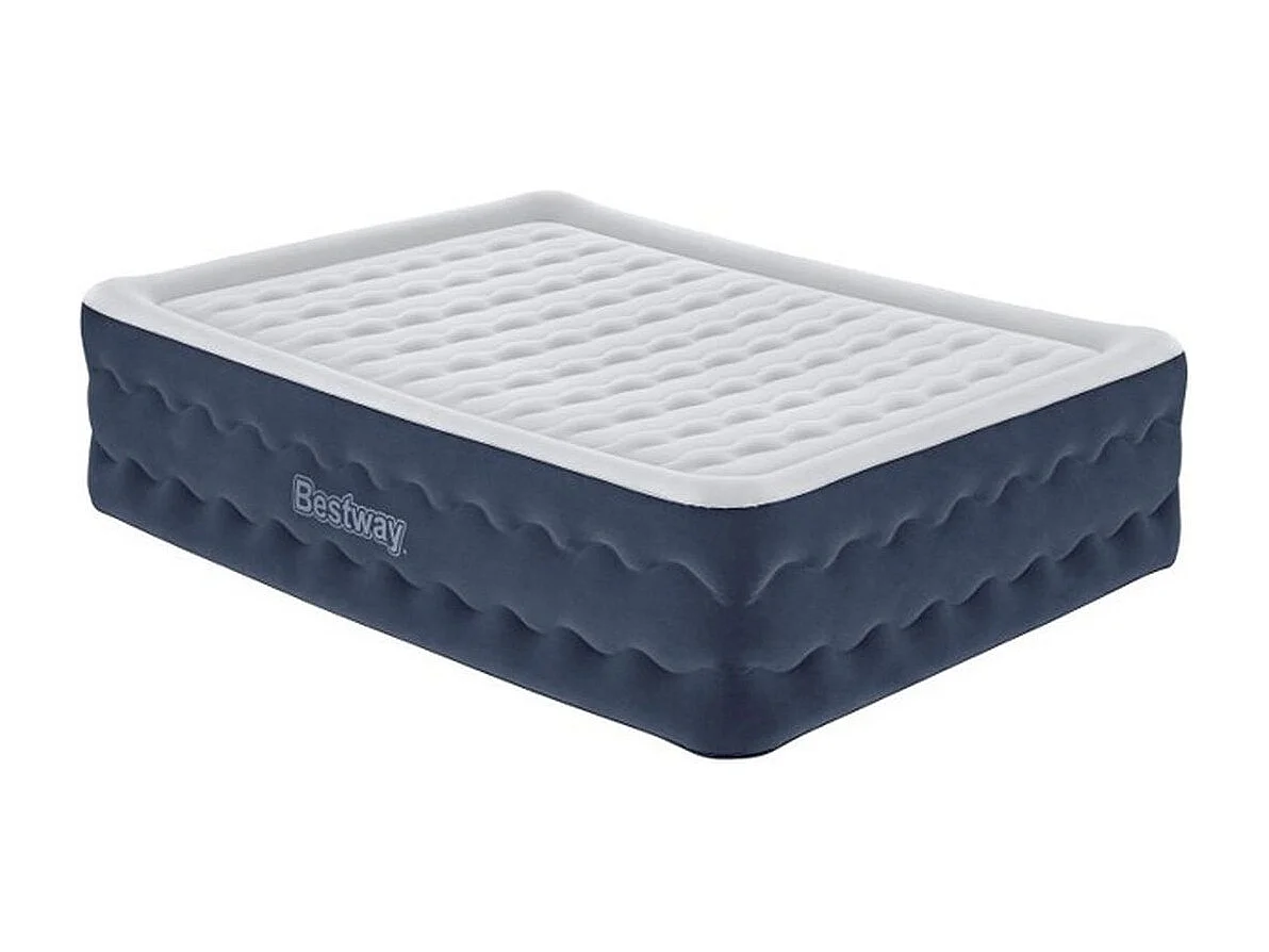 Bestway TruLeisure Tritech Matelas Gonflable Double avec Pompe Électrique Intégrée 203 x 152 x 51 cm