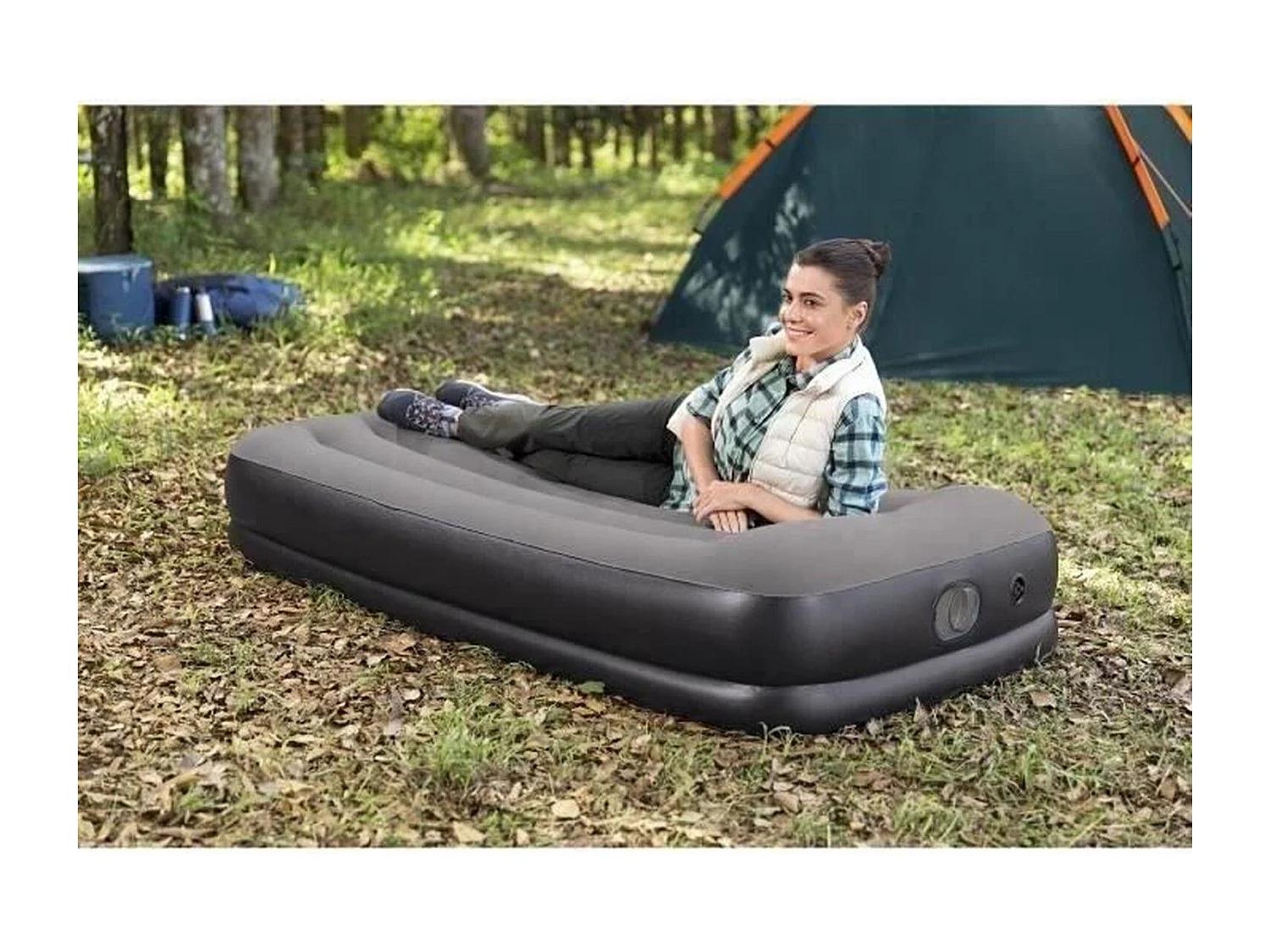 Matelas gonflable Tritech Twin - 1 personne, pompe USB intégrée, 191 x 97 x 36 cm