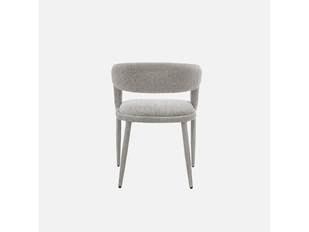 Sillón contemporáneo de tela, set de 2 pardo