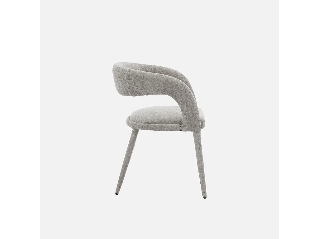 Sillón contemporáneo de tela, set de 2 pardo