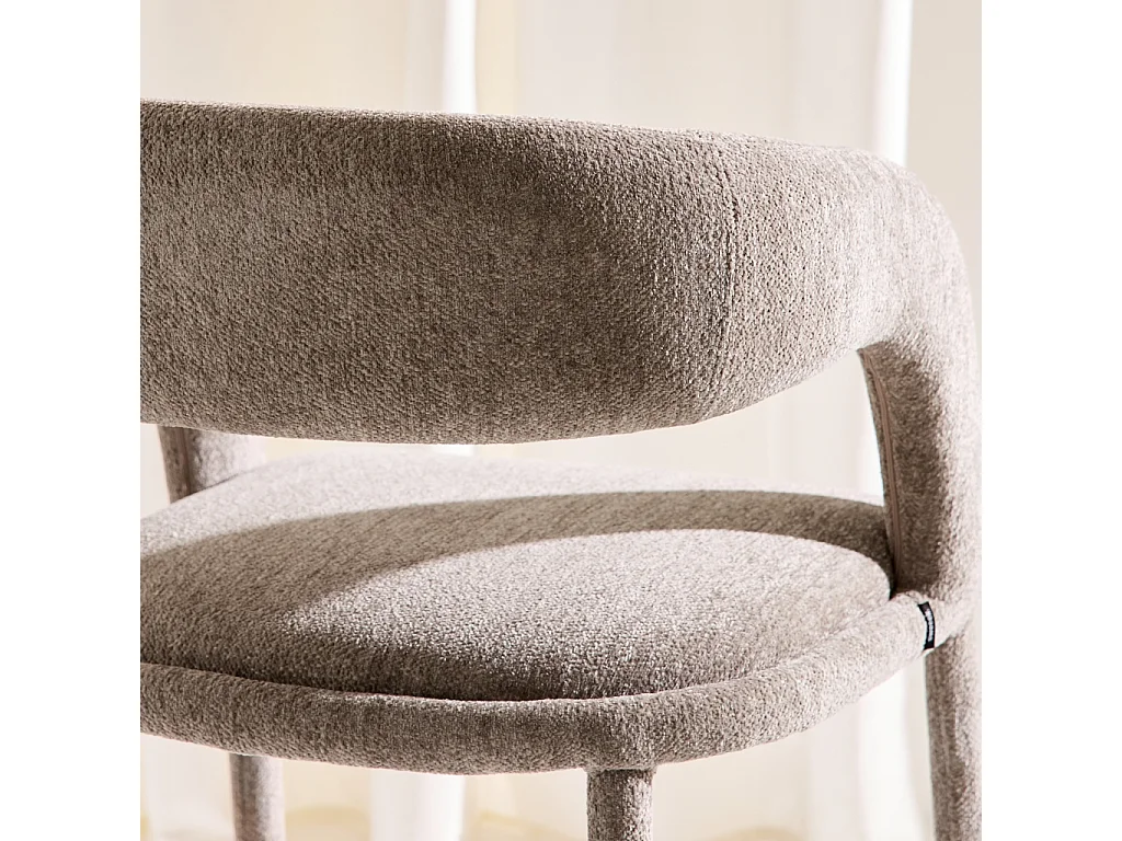 SET 2 POLTRONE CONTEMPORANEE IN TESSUTO TALPA - 57.5X58X77.5 CM