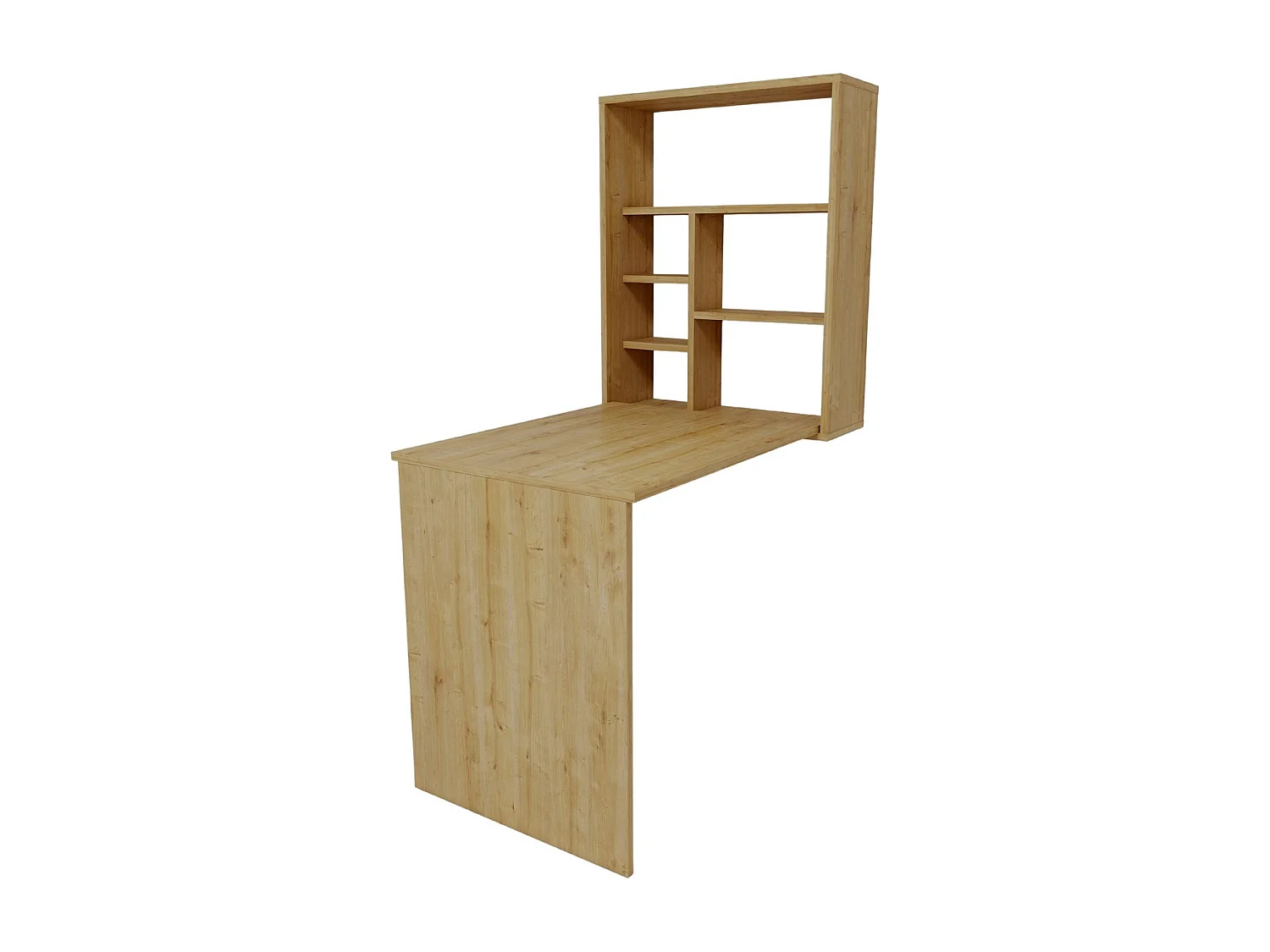 Table de maquillage en bois "Sedir" - 90 x 59 x 74 cm - Beige