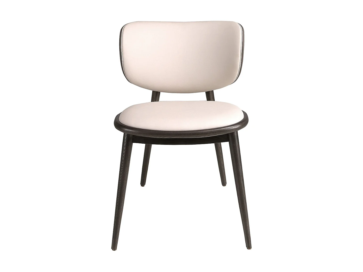 Sedia in similpelle crema e grigio scuro 4257 ANGEL CERDA