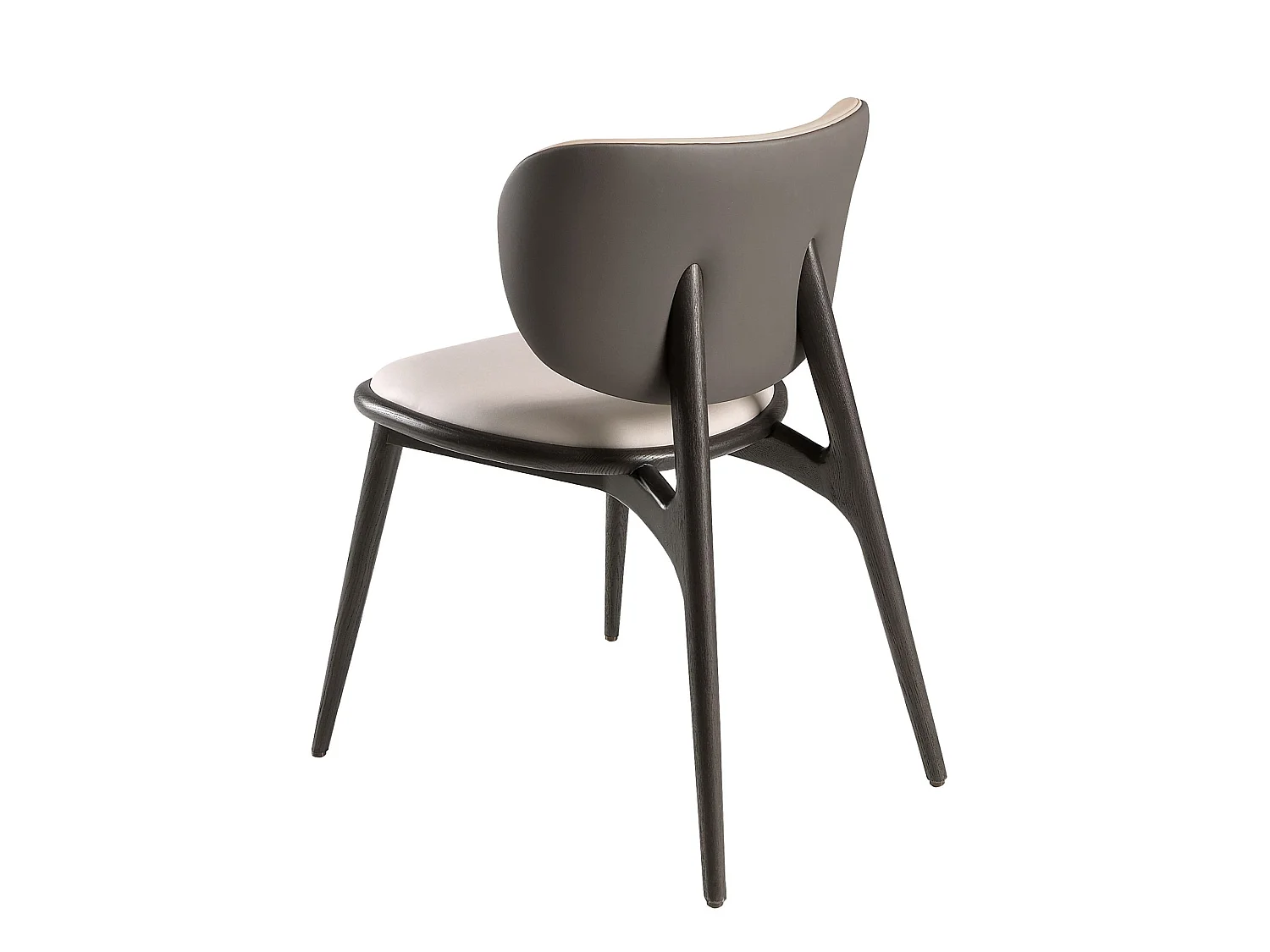 Sedia in similpelle crema e grigio scuro 4257 ANGEL CERDA