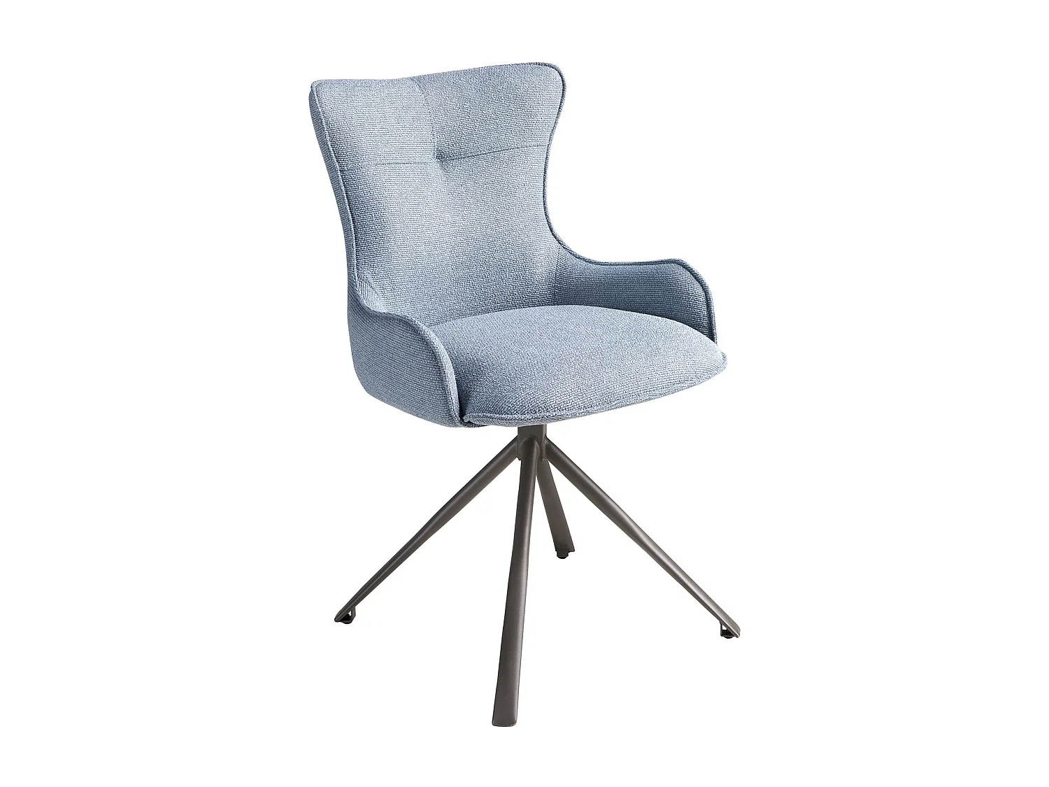 Drehstuhl aus blauem Stoff 4204 ANGEL CERDA