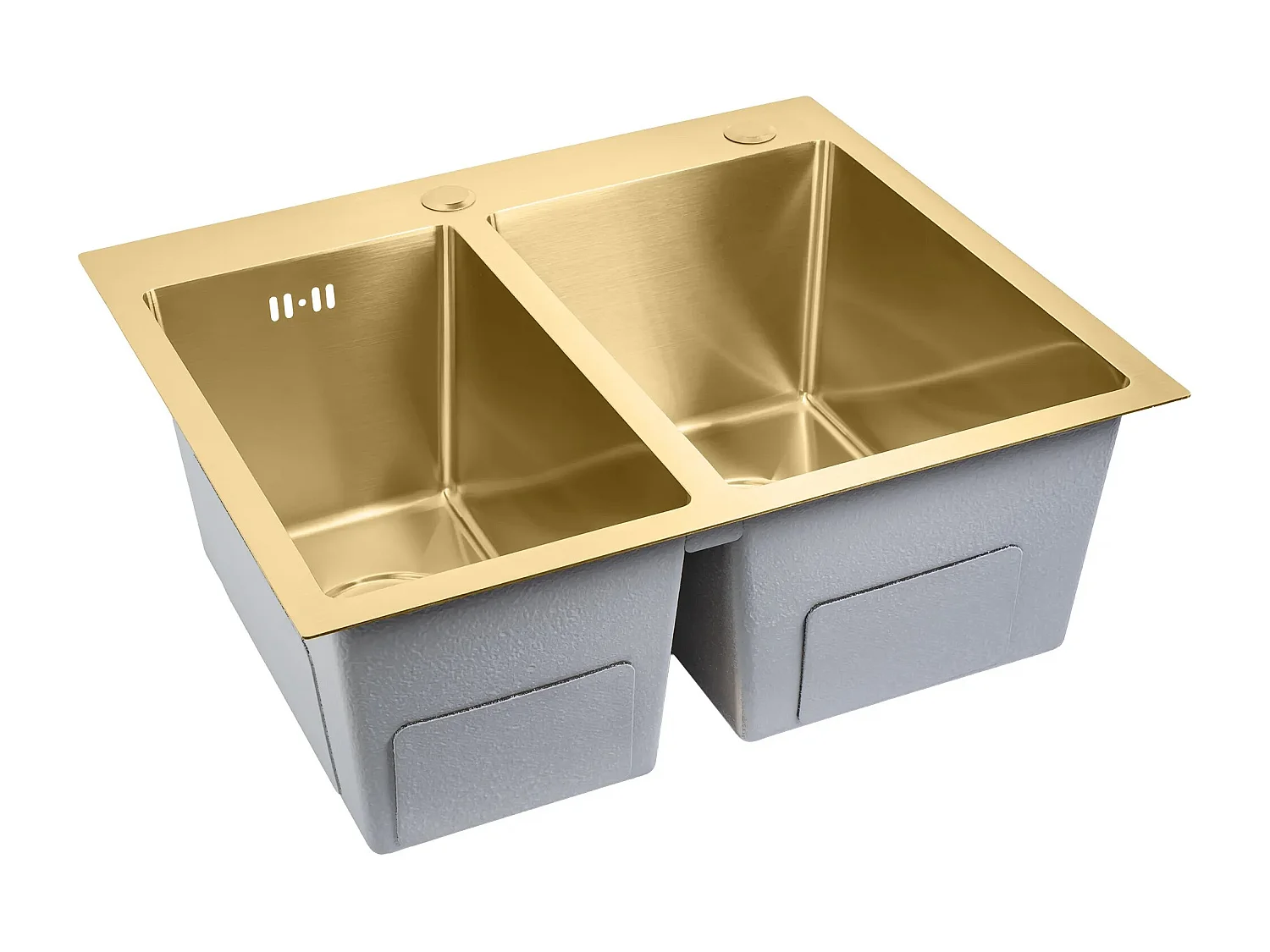 Stalen Spoelbak Rea Toby Brush Gold