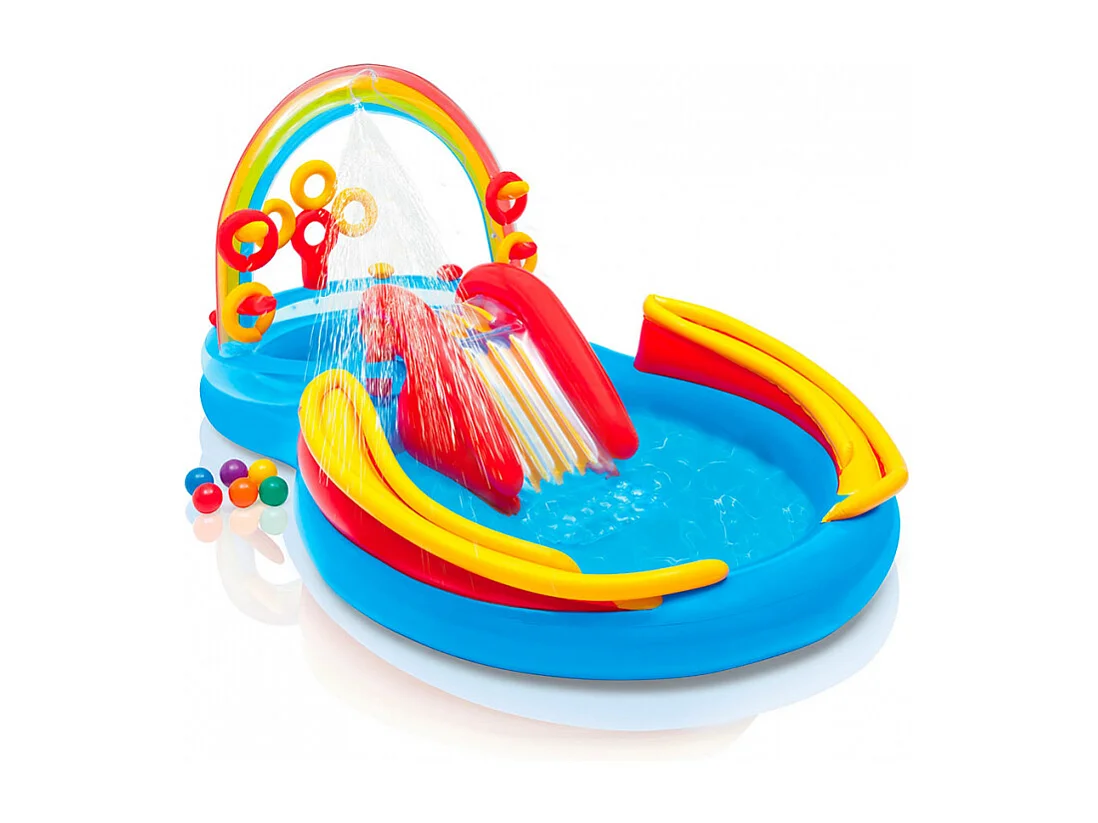 Aire de jeux gonflable Arc-en-Ciel Intex