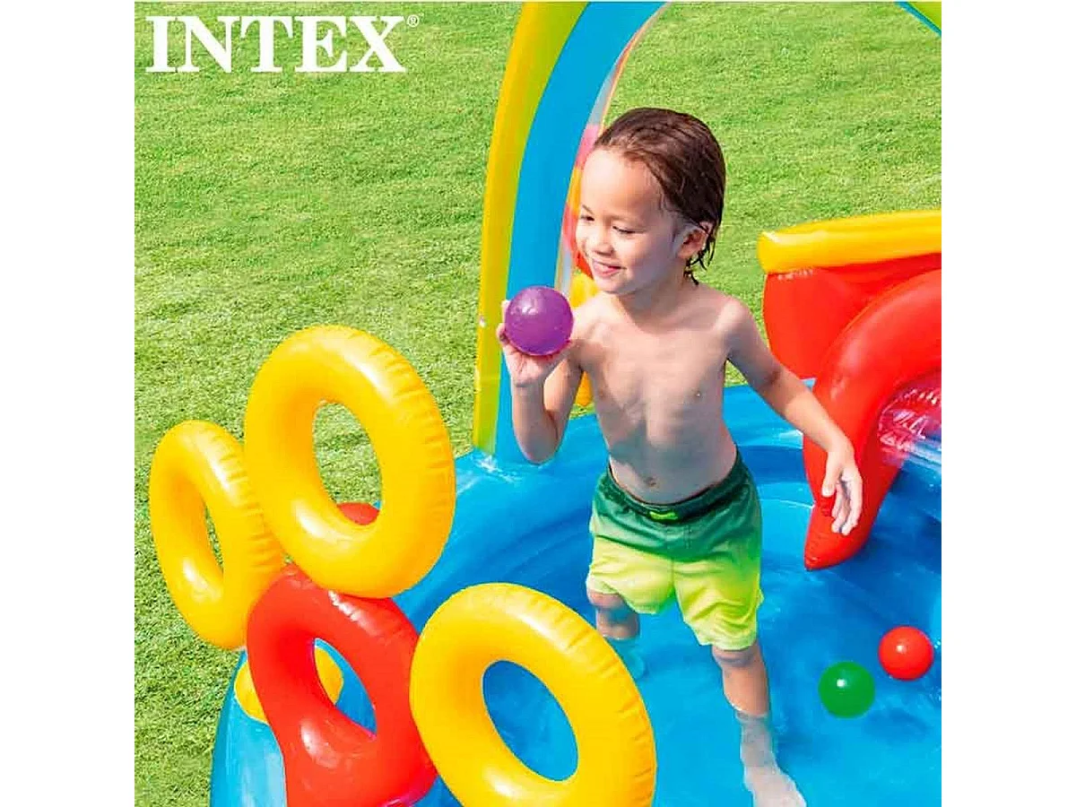 Aire de jeux gonflable Arc-en-Ciel Intex