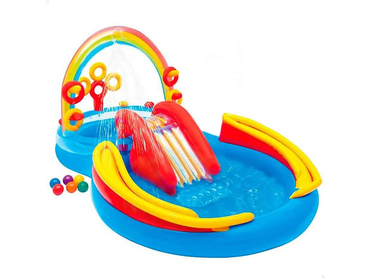 Aire de jeux gonflable Arc-en-Ciel Intex