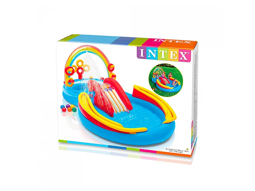 Aire de jeux gonflable Arc-en-Ciel Intex