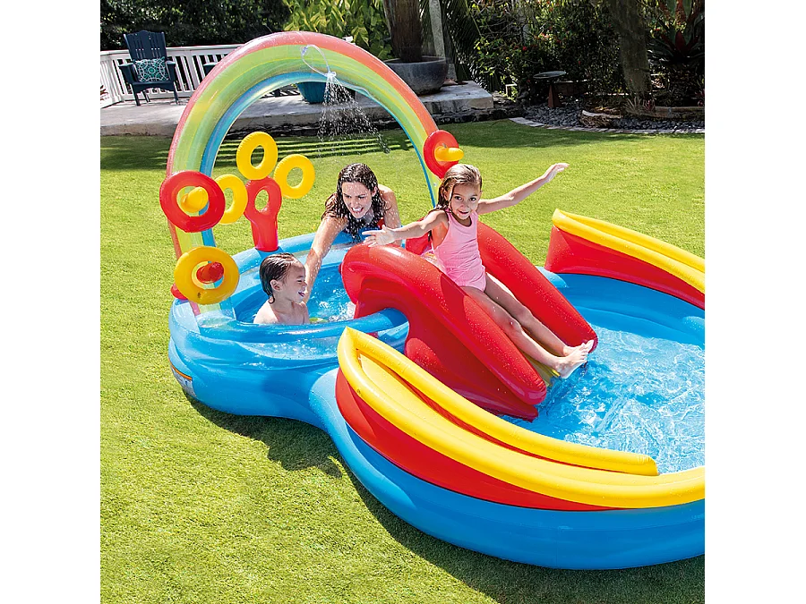 Aire de jeux gonflable Arc-en-Ciel Intex