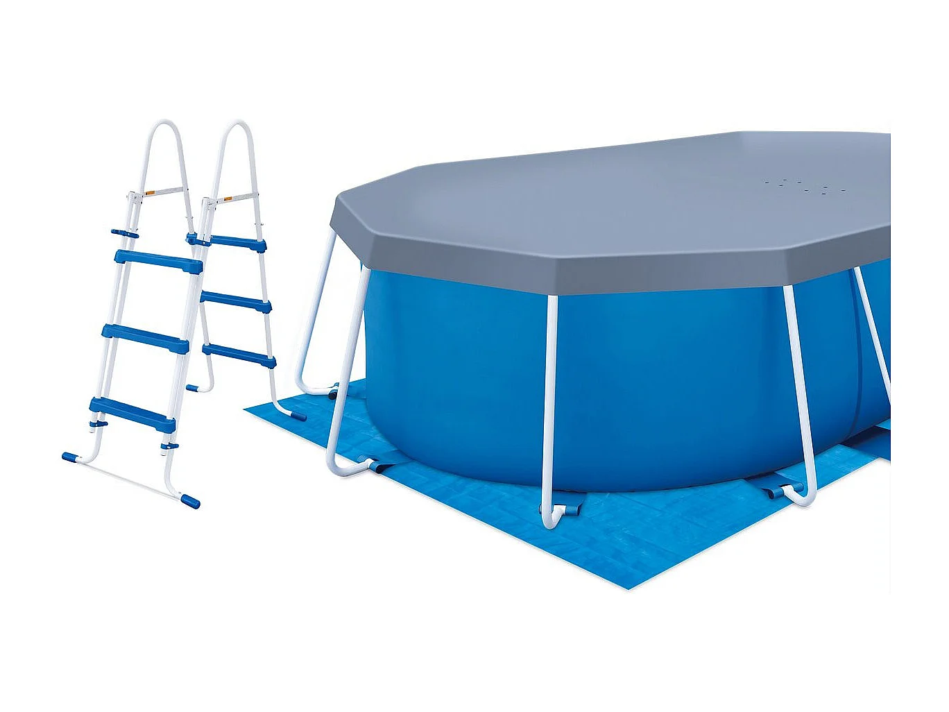 Piscine tubulaire Ovale "Tina" - 4,88 x 3,05 x 1,07 m