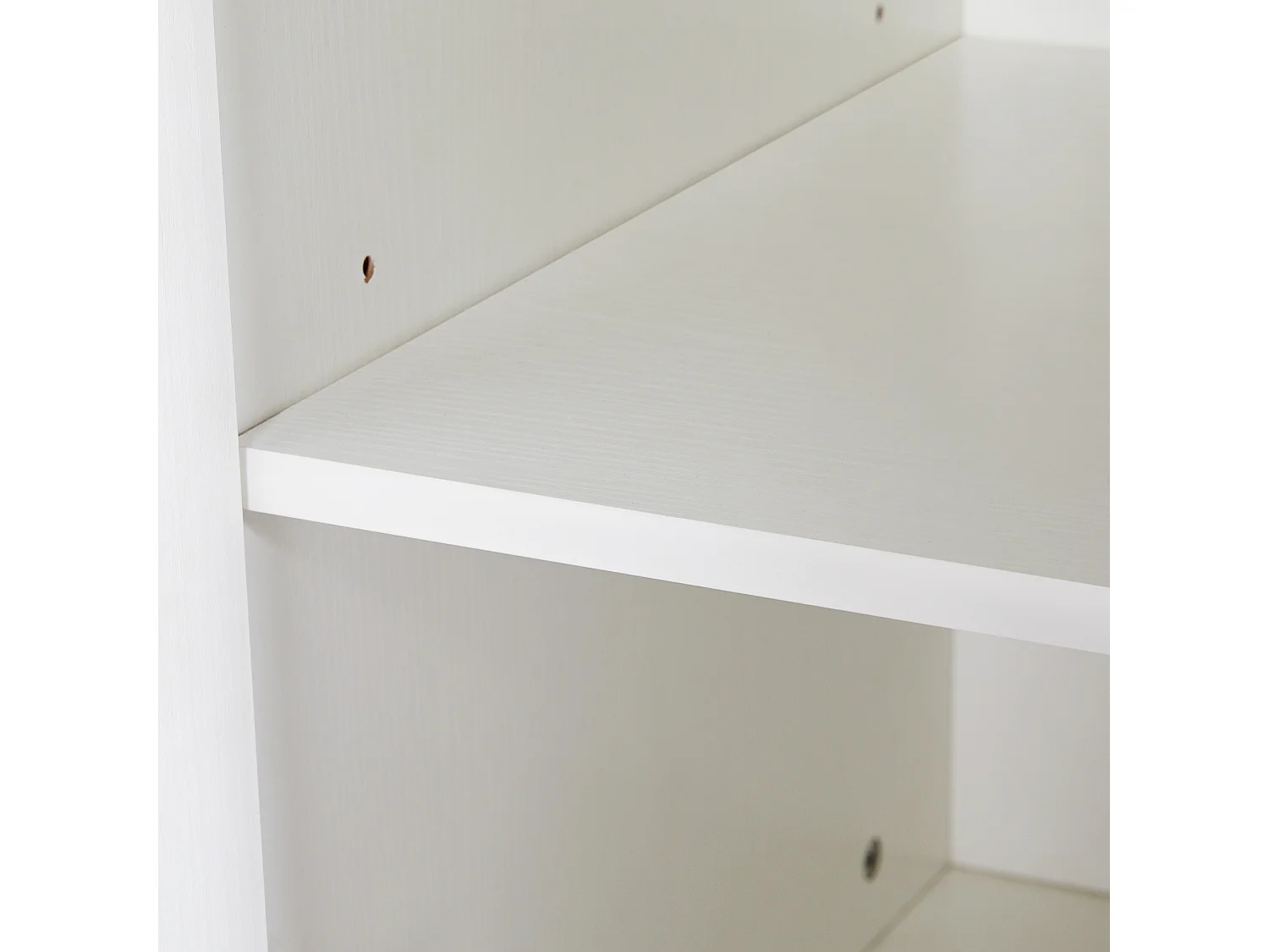 Kitchen island with extendable table and 4 doors - 118/180 x 50 x 94 cm - MDF - White
