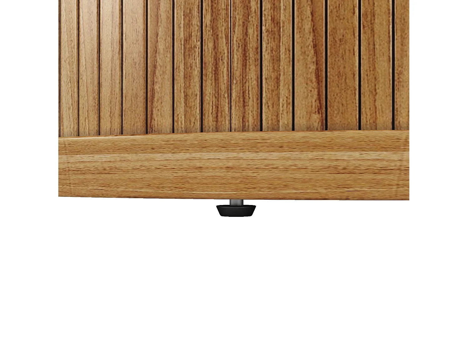 Extendable 6-seater dining table - 118/158 x 118 x 76.8 cm - oval shape + with storage - MDF - natural