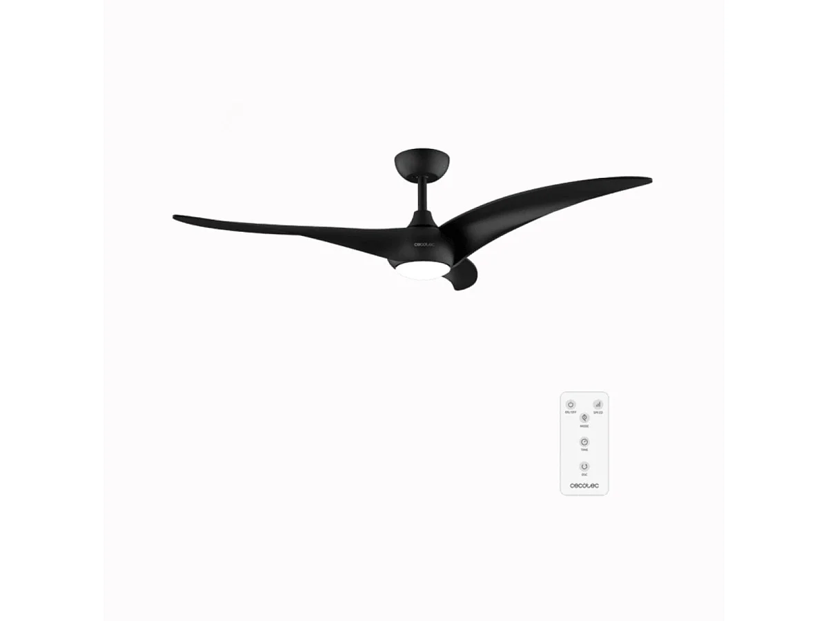 Ventilador de techo Cecotec EnergySilence Aero 5295 40W 3 aspas con luz LED negro