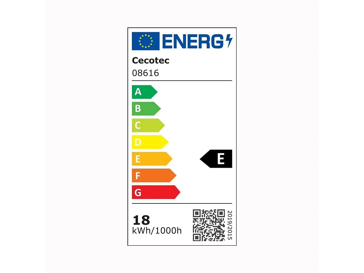 Ventilador de techo Cecotec EnergySilence Aero 5295 40W 3 aspas con luz LED negro