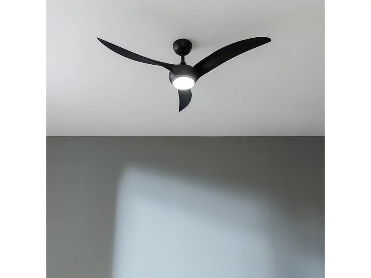Ventilador de techo Cecotec EnergySilence Aero 5295 40W 3 aspas con luz LED negro