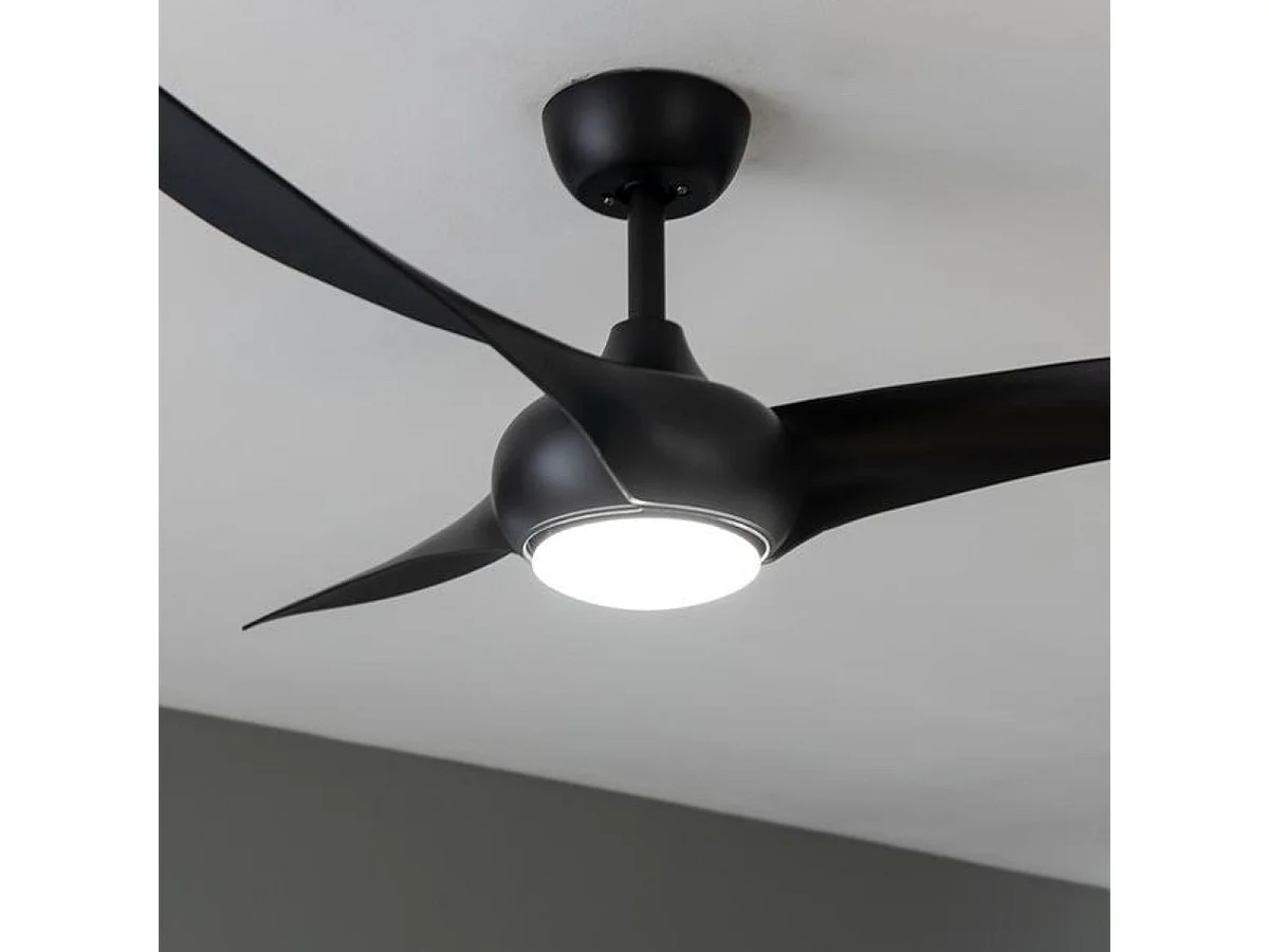 Ventilador de techo Cecotec EnergySilence Aero 5295 40W 3 aspas con luz LED negro