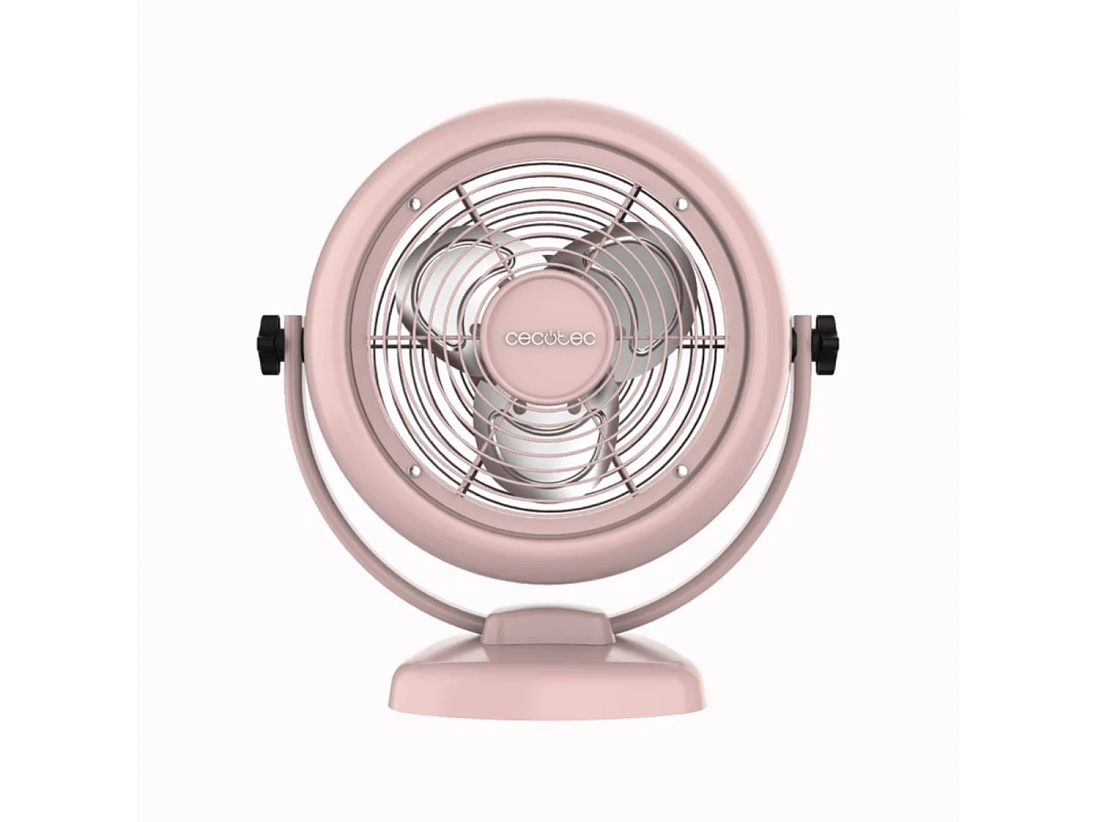 Ventilador de sobremesa EnergySilence 800 RetroDesk 20W inclinación ajustable rosa Ø20 cm