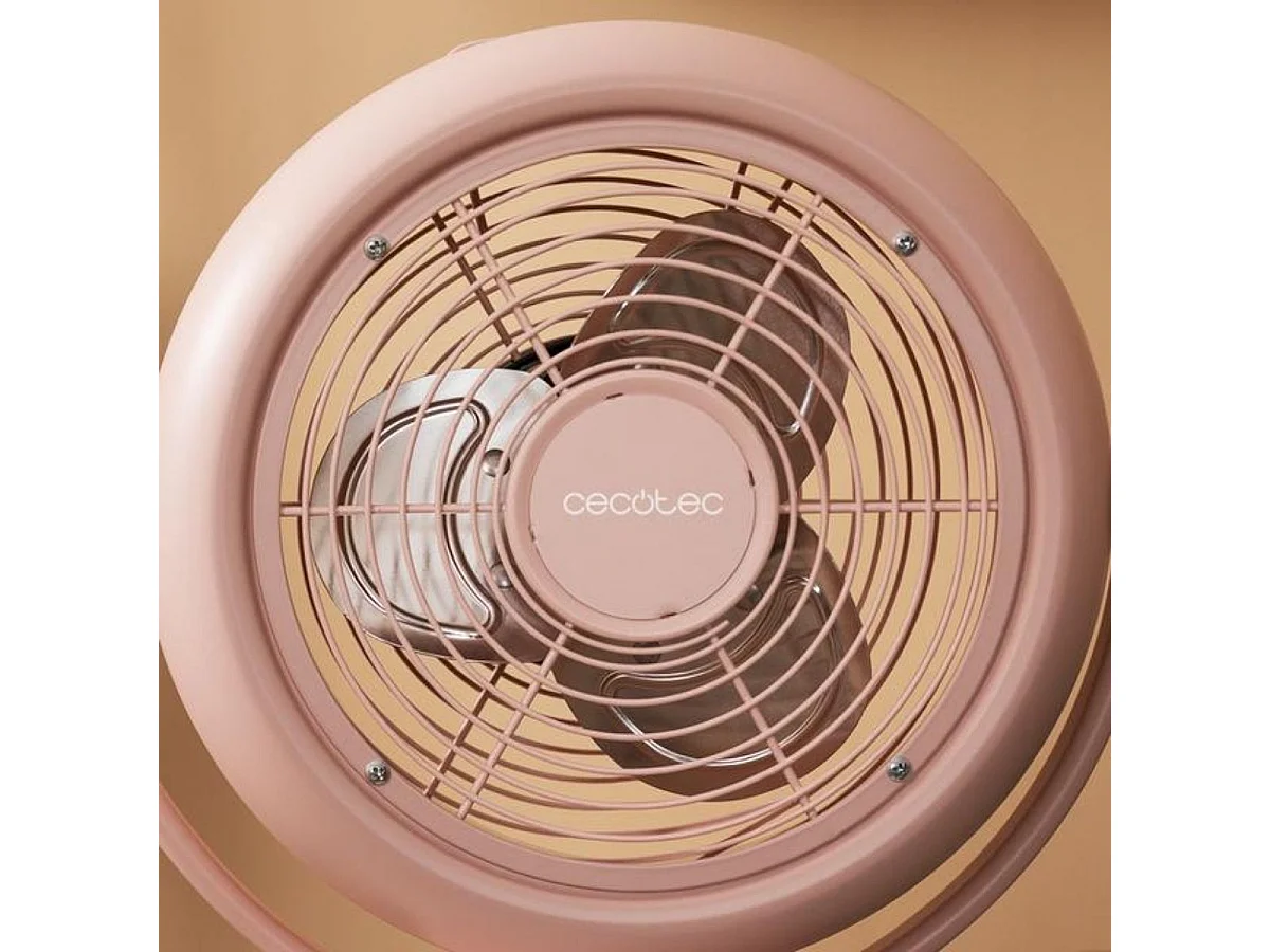 Ventilador de sobremesa EnergySilence 800 RetroDesk 20W inclinación ajustable rosa Ø20 cm