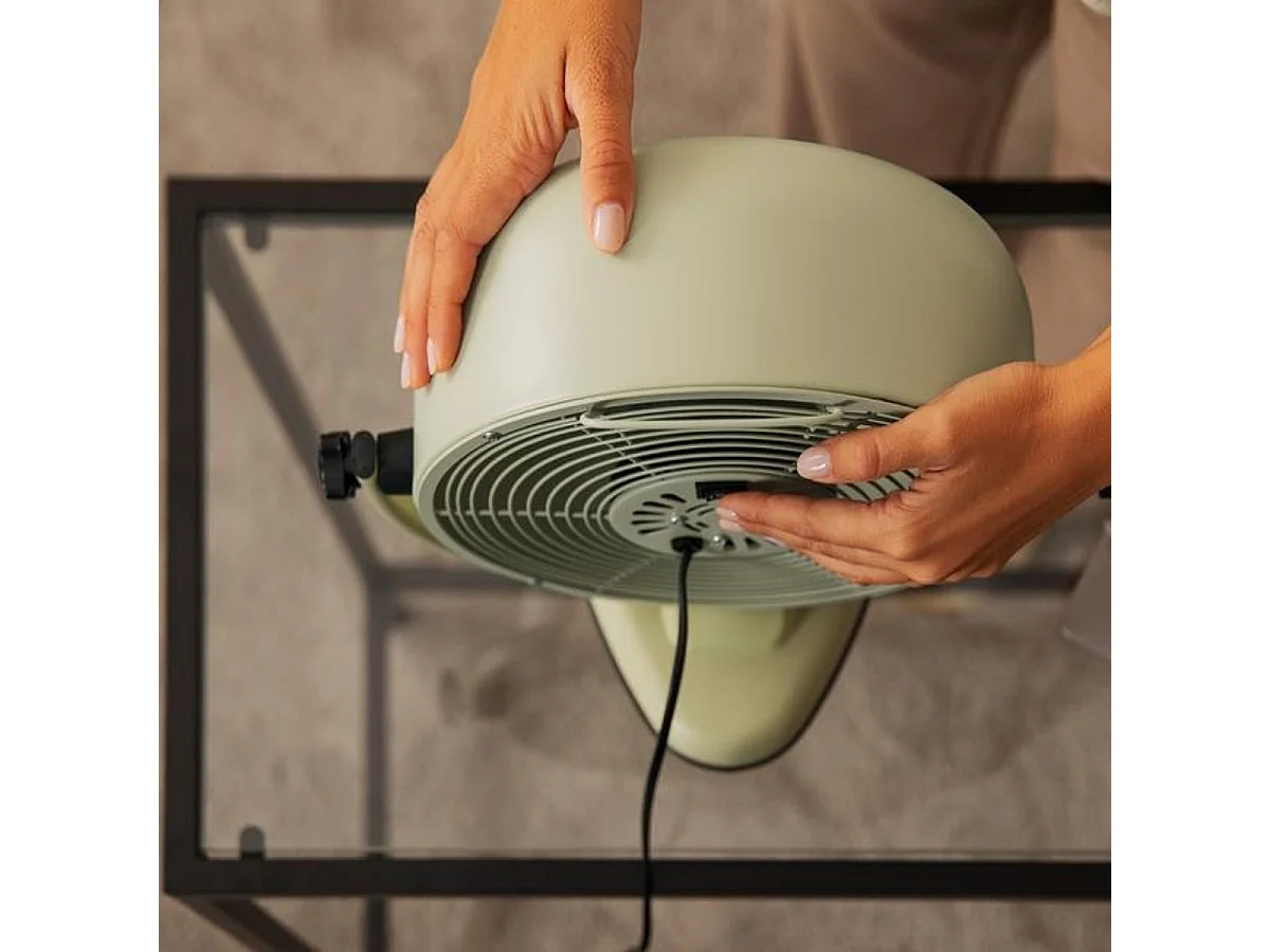 Ventilador de sobremesa EnergySilence 800 RetroDesk 20W inclinación ajustable verde Ø20 cm