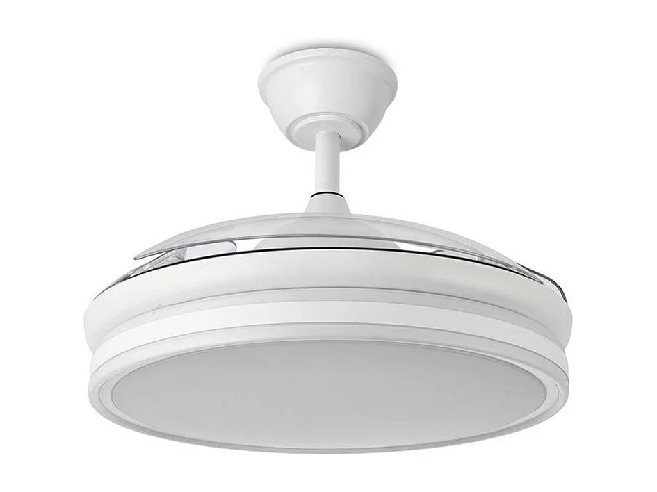 Ventilador de techo led retráctil 107 cm blanco wifi - EOS Plus