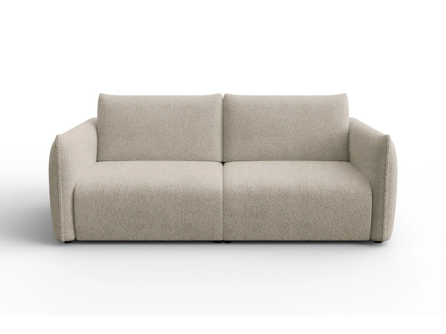 CANAPÉ TAUER 3 places, tissu bouclé beige