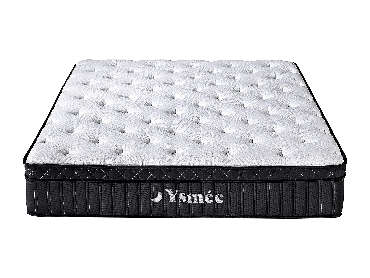Matelas 140 x 190 cm hybride ressorts ensachés 5 zones et mémoire de forme ép.30cm - TAVILI de YSMÉE