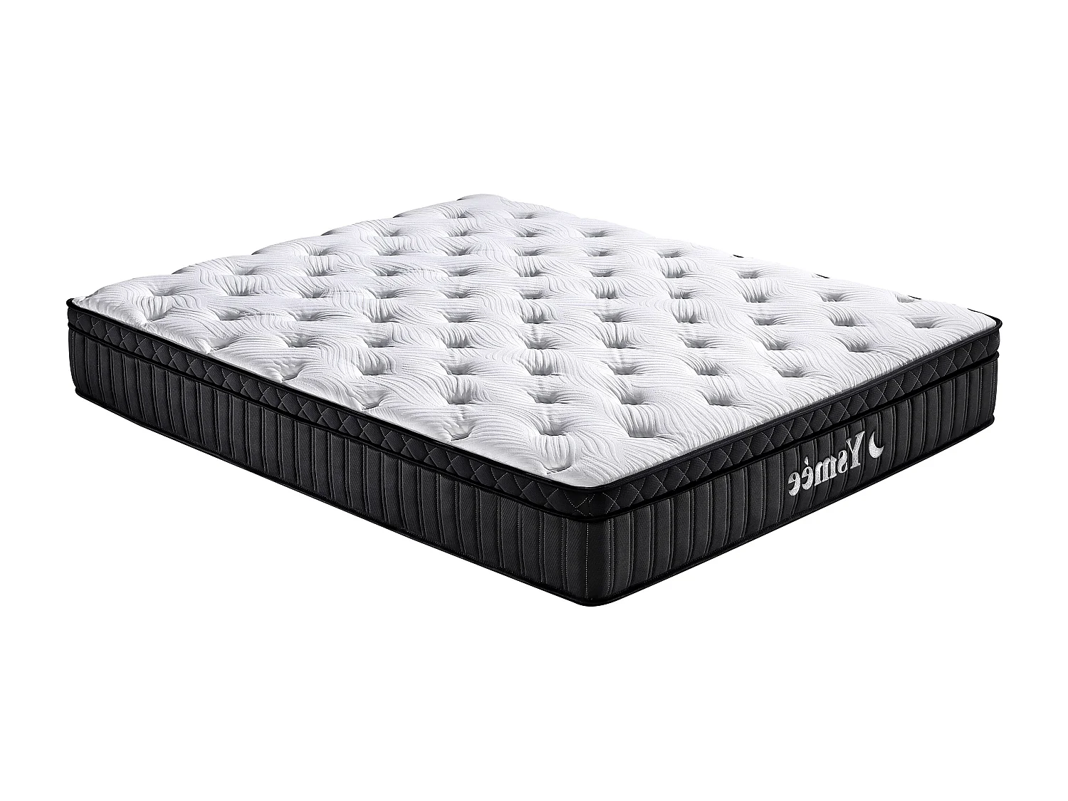 Matelas 160 x 200 cm hybride ressorts ensachés 5 zones et mémoire de forme ép.30cm - TAVILI de YSMÉE