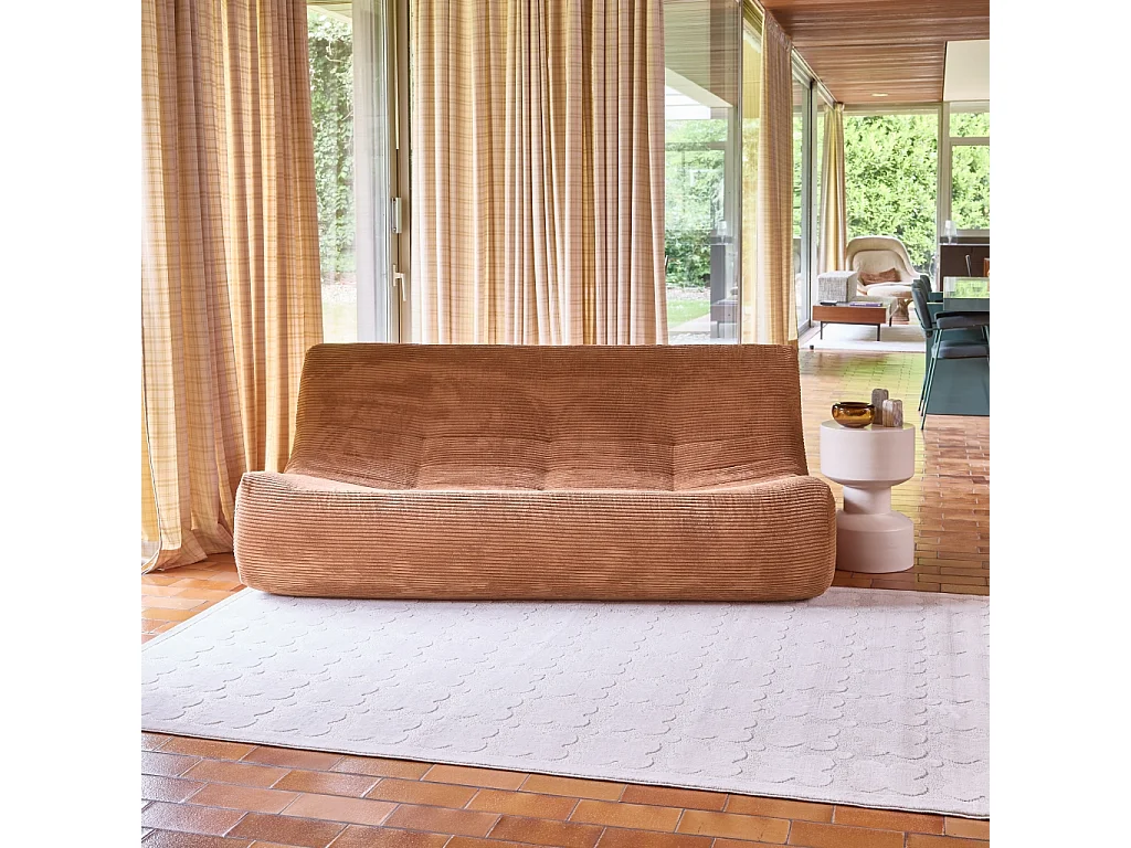 Tapis intérieur motif graphique crème 160x230cm - Lili
