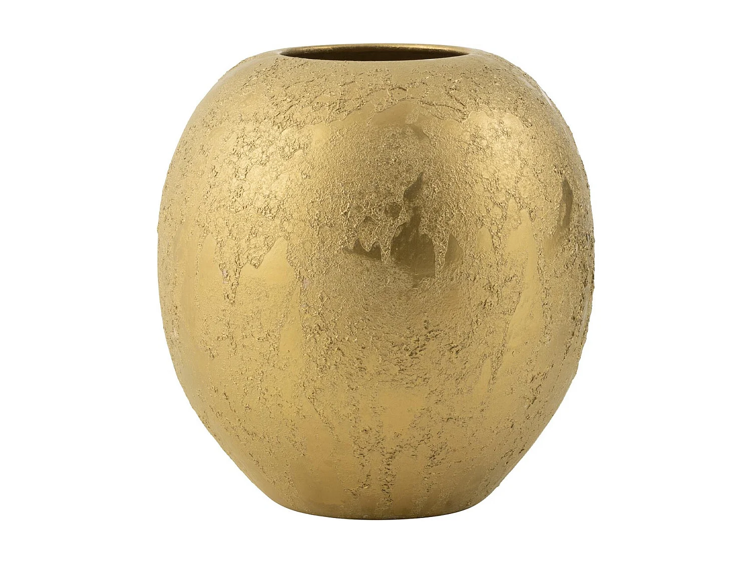 Vase Boule Goutte en Céramique "Plum" 40cm Or