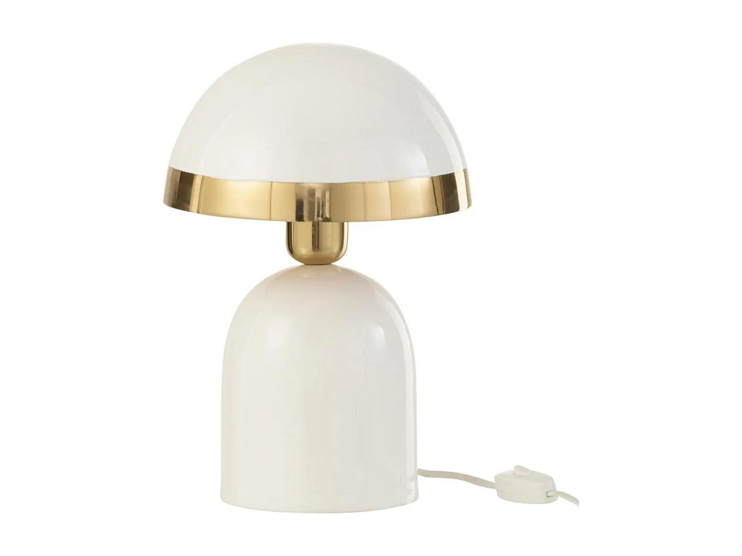 Lampe à Poser en Métal "Pearly" 30cm Blanc
