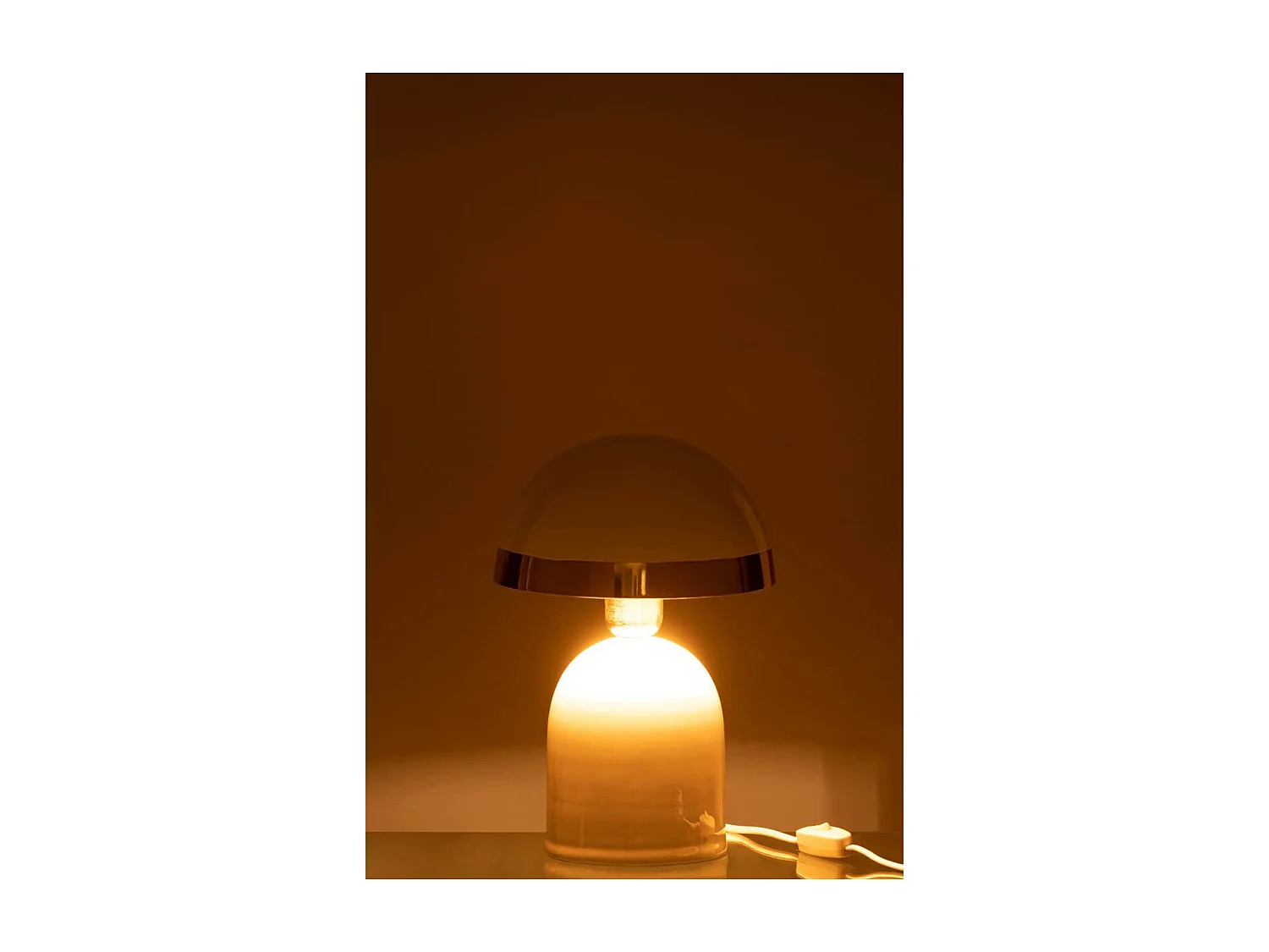 Lampe à Poser en Métal "Pearly" 30cm Blanc