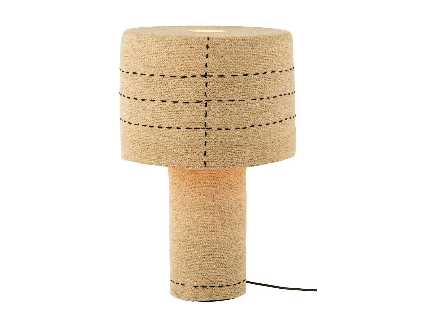 Lampe à Poser "Lignes de Pointillés" 60cm Naturel