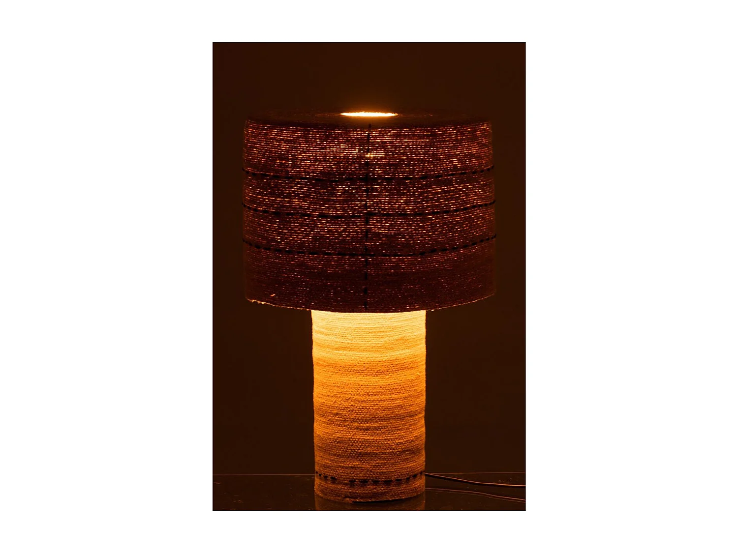 Lampe à Poser "Lignes de Pointillés" 60cm Naturel