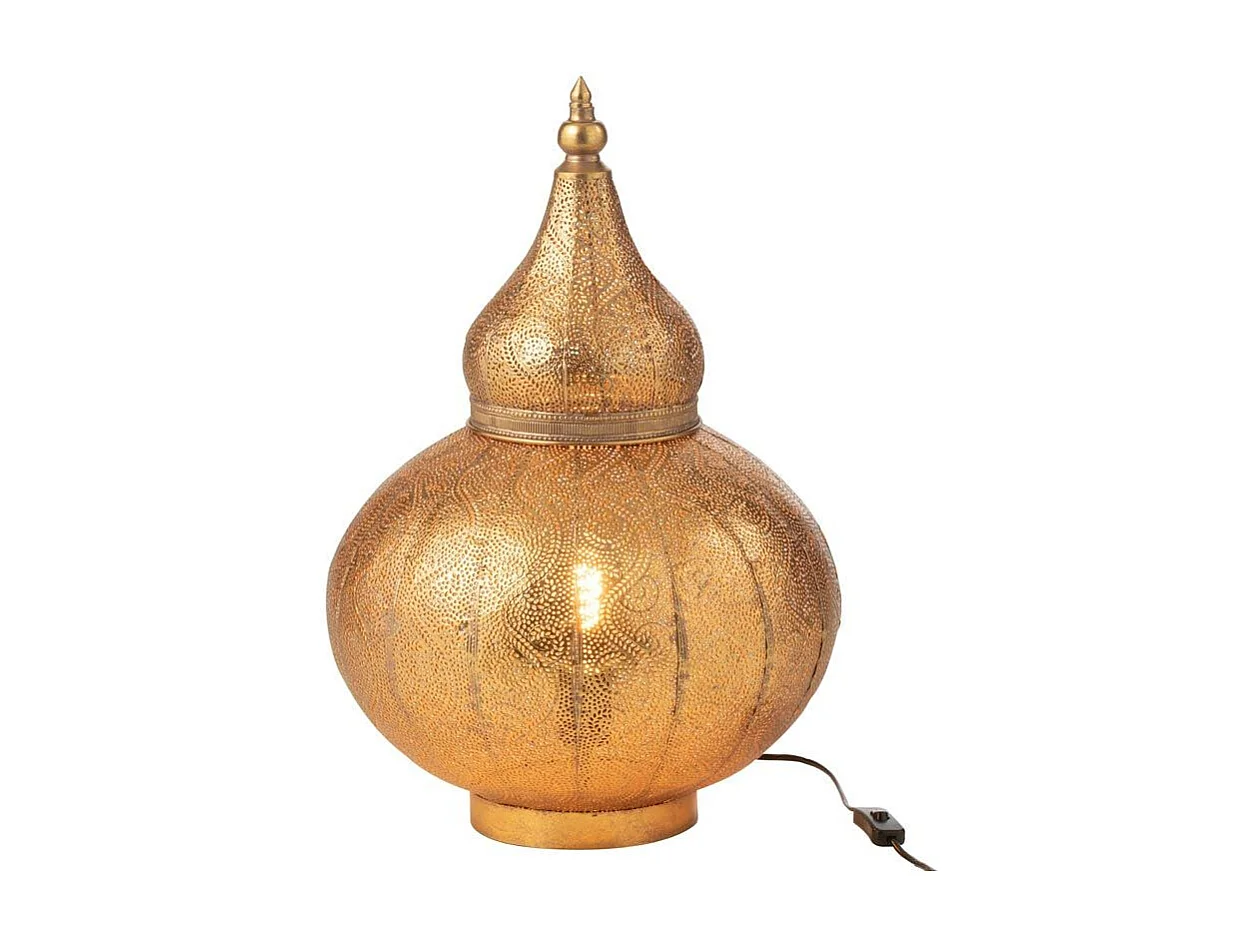 Lampe à Poser en Métal "Aladin" 59cm Or