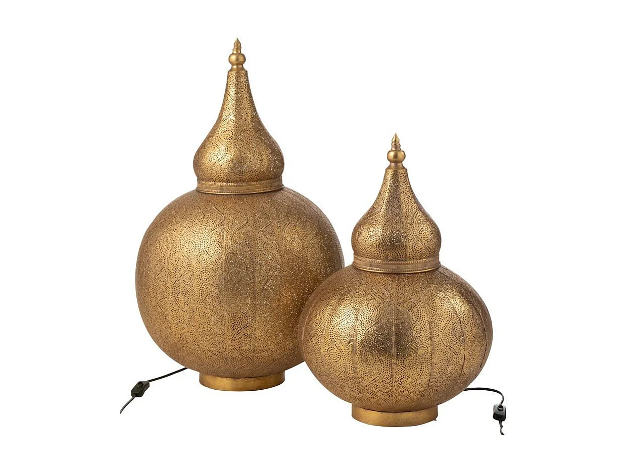 Lampe à Poser en Métal "Aladin" 59cm Or
