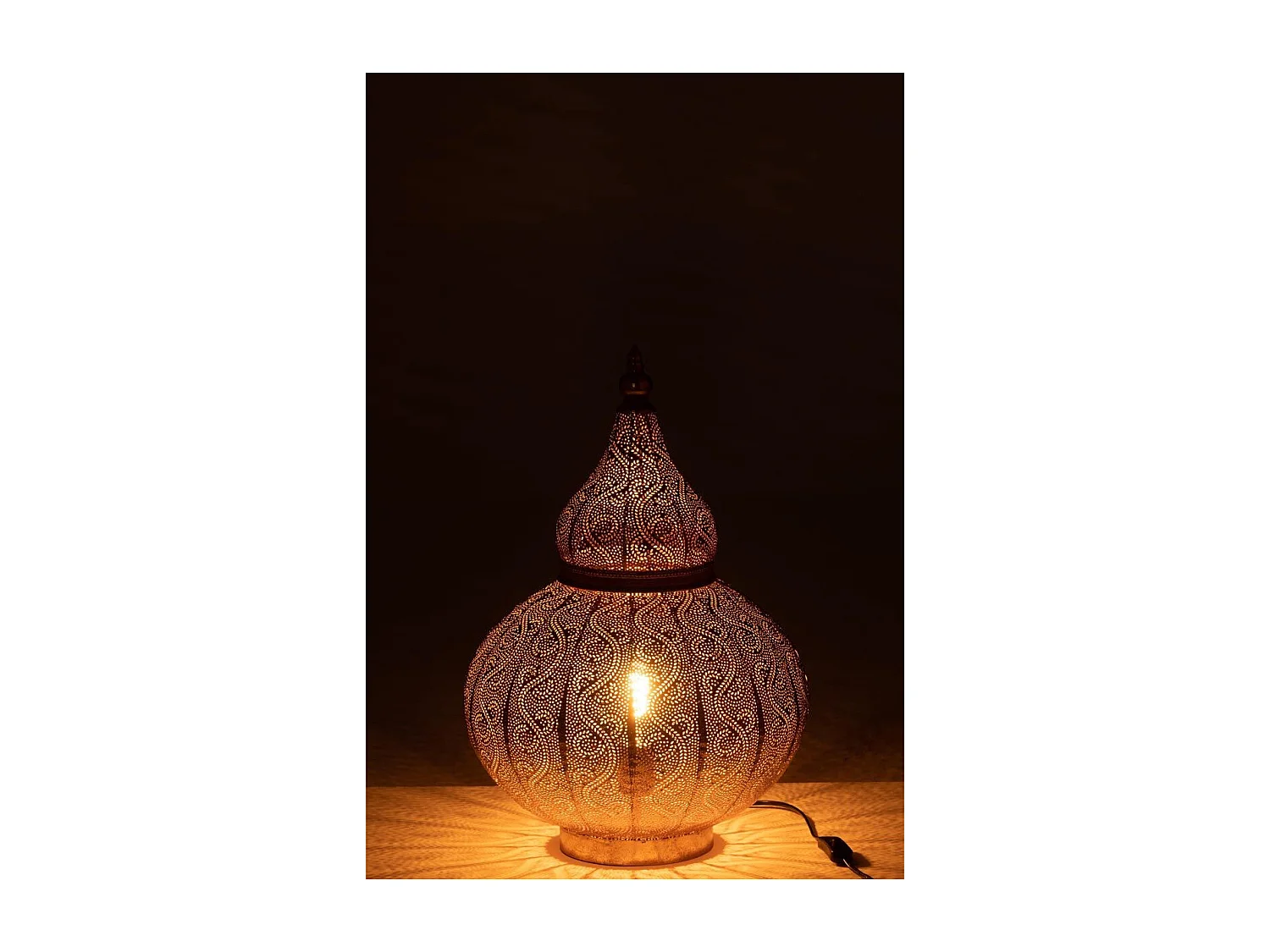 Lampe à Poser en Métal "Aladin" 59cm Or