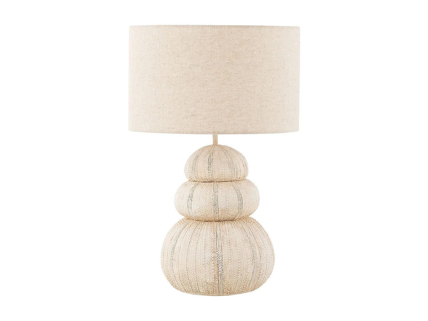 Lampe à Poser "Oursin" 47cm Beige