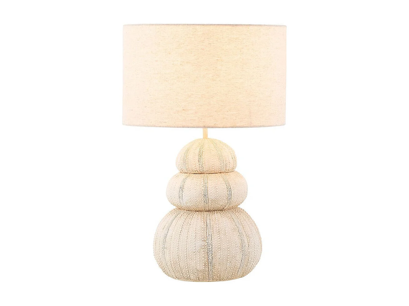 Lampe à Poser "Oursin" 47cm Beige