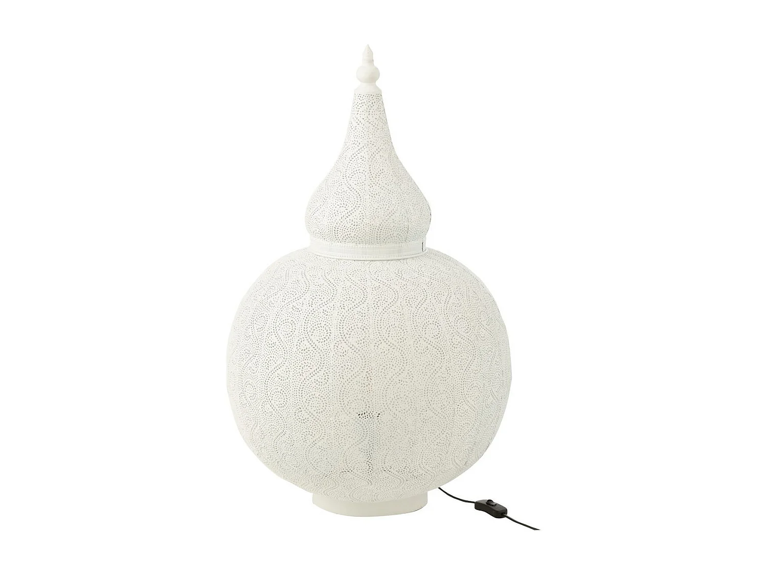 Lampe à Poser en Métal "Aladin" 77cm Blanc
